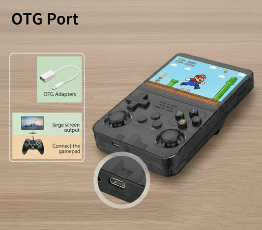 Consola de videojuegos retro portátil R36S Pro, con sistema Linux de alto rendimiento, pantalla IPS de 3.5 pulgadas con un amplio almacenamiento de juegos clásicos sin límites.