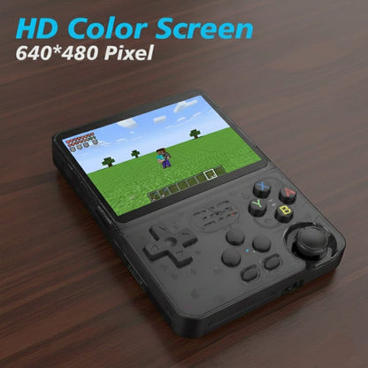 Portable R36S Pro Retro Game Console, featuring a high-performance Linux system, a 3.5-inch IPS display, and massive storage packed with unlimited classic games.